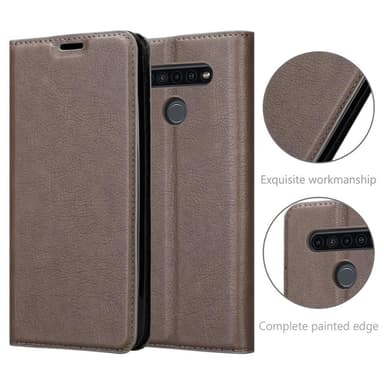 LG KQ51 lommebokdeksel case (brun)