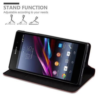 Sony Xperia Z1 lommebokdeksel case (brun)