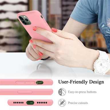 iPhone 11 PRO MAX silikondeksel case (rosa)
