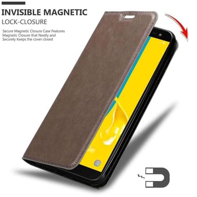 Samsung Galaxy J6 2018 lommebokdeksel case (brun)