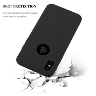 Deksel iPhone X / XS Silikon cover (svart)
