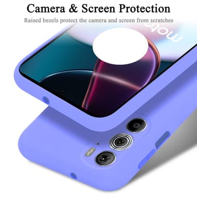 Motorola EDGE 30 PRO / EDGE+ silikondeksel case (lilla)