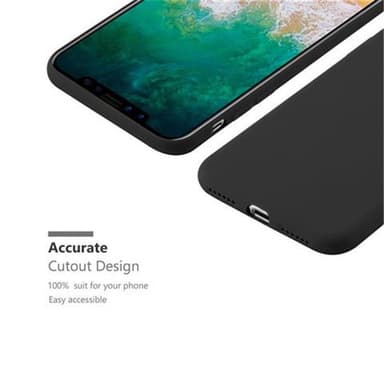 Deksel iPhone X / XS Silikon cover (svart)