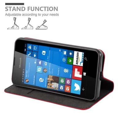 Nokia Lumia 550 lommebokdeksel case (rød)