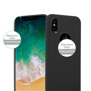 Deksel iPhone X / XS Silikon cover (svart)