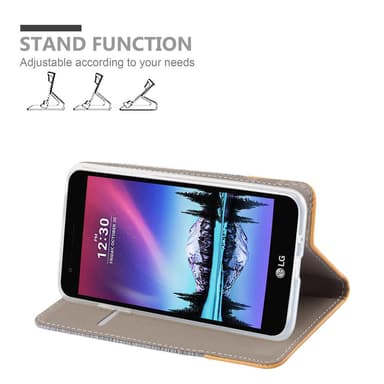 LG K4 2017 lommebokdeksel etui (grå)