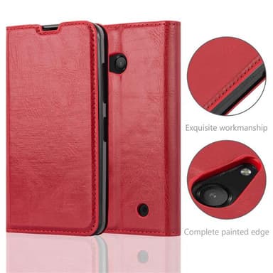 Nokia Lumia 550 lommebokdeksel case (rød)