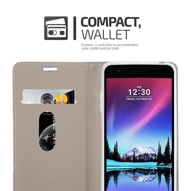 LG K4 2017 lommebokdeksel etui (grå)