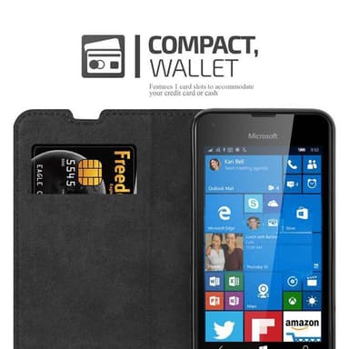 Nokia Lumia 550 lommebokdeksel case (rød)