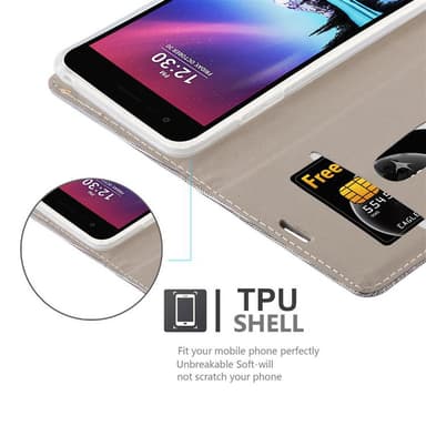 LG K4 2017 lommebokdeksel etui (grå)
