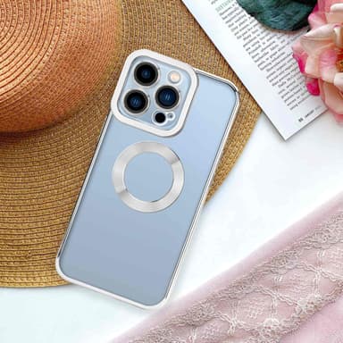 iPhone 13 PRO silikondeksel Krom case (gjennomsiktig)