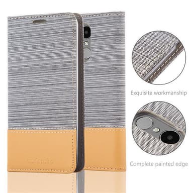 LG K4 2017 lommebokdeksel etui (grå)