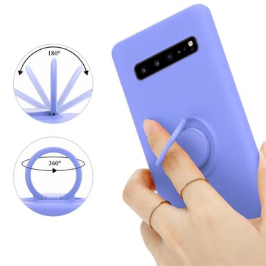 Deksel Samsung Galaxy S10 5G Ring Case (lilla)