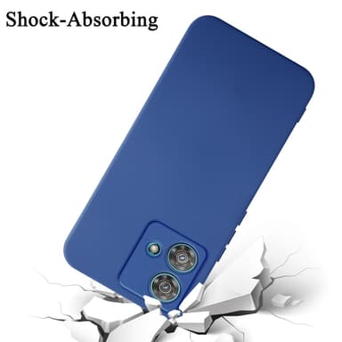 Motorola Edge 40 Neo silikondeksel case (blå)