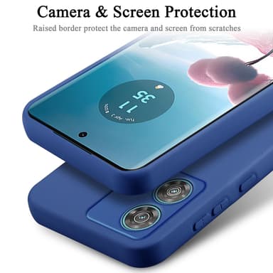 Motorola Edge 40 Neo silikondeksel case (blå)