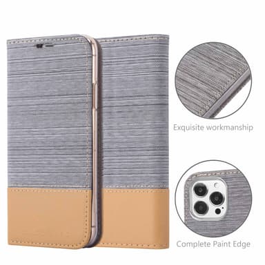iPhone 13 PRO lommebokdeksel etui (grå)