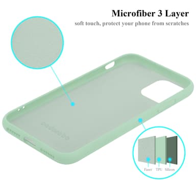 iPhone 11 PRO MAX silikondeksel case (grønn)