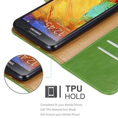 Samsung Galaxy NOTE 3 NEO lommebokdeksel etui (grønn)
