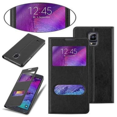 Samsung Galaxy NOTE 4 lommebokdeksel cover (svart)