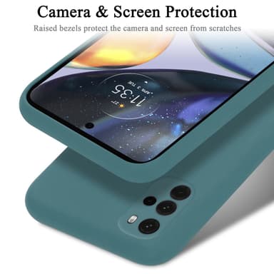 Motorola MOTO G22 silikondeksel case (grønn)