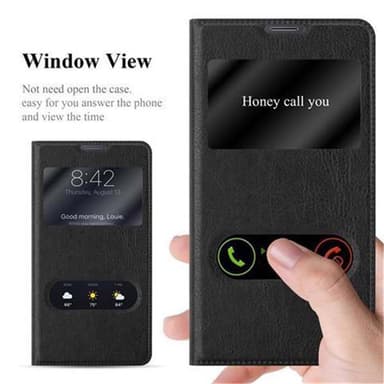 Samsung Galaxy NOTE 4 lommebokdeksel cover (svart)