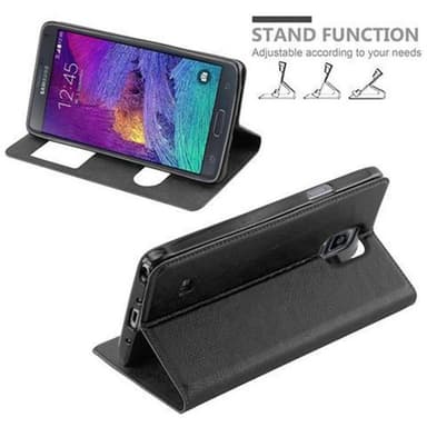 Samsung Galaxy NOTE 4 lommebokdeksel cover (svart)