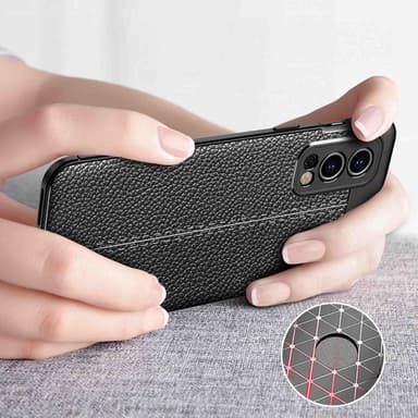 OnePlus Nord 2 5G Deksel Kunstskinn (svart)