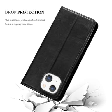 iPhone 13 lommebokdeksel case (svart)