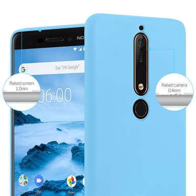 Deksel Nokia 6.1 Silikon cover (blå)