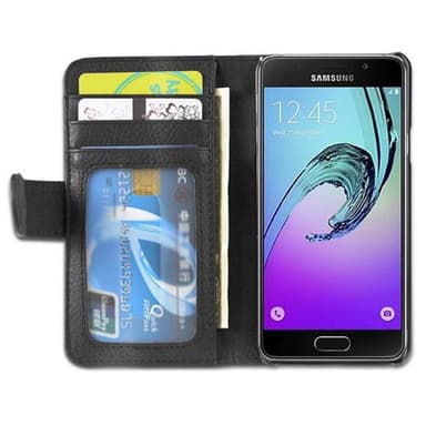 Samsung Galaxy A3 2016 lommebokdeksel case (svart)