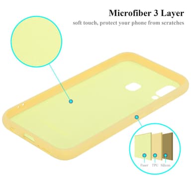 Samsung Galaxy A40 silikondeksel case (gul)