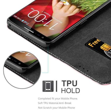 LG G2 Deksel Case Cover (rosa)
