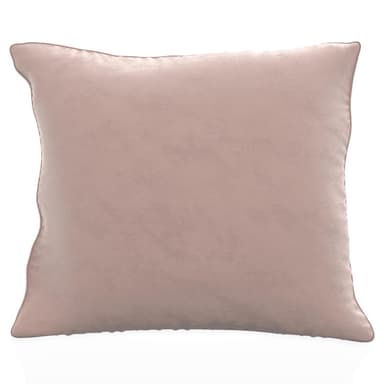 Putetrekk 40x40 cm dekorativ i fløyel (rosa)