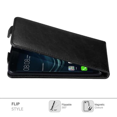 Huawei P9 deksel flip cover (svart)