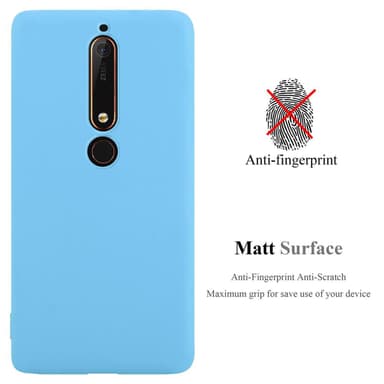 Deksel Nokia 6.1 Silikon cover (blå)
