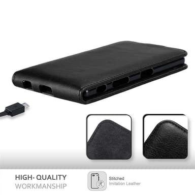 Sony Xperia Z5 deksel flip cover (svart)