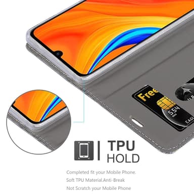 Huawei Y6S lommebokdeksel etui (grå)