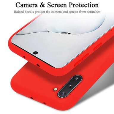 Samsung Galaxy NOTE 10 silikondeksel case (rød)