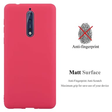 Deksel Nokia 8 2017 Silikon cover (rød)