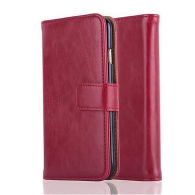 iPhone 6 / 6S lommebokdeksel etui (rød)