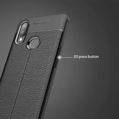 Samsung Galaxy A10s / M01s Deksel Kunstskinn (svart)