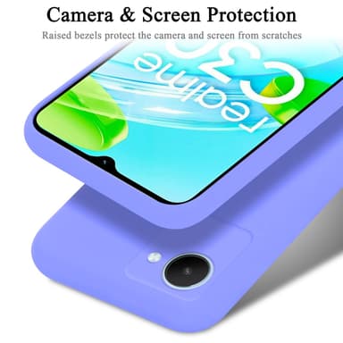 Realme C30 / Narzo 50i PRIME silikondeksel case (lilla)