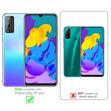 Deksel Honor PLAY 4T PRO Silikon cover (svart)