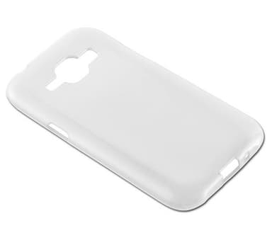 Samsung Galaxy J1 2015 silikondeksel cover (sølv)