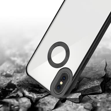 iPhone X / XS silikondeksel Krom case (gjennomsiktig)