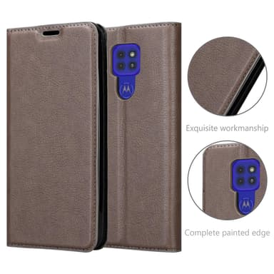 Motorola MOTO G9 PLAY lommebokdeksel case (brun)