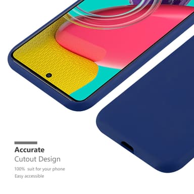 Deksel Samsung Galaxy M53 5G Silikon cover (blå)