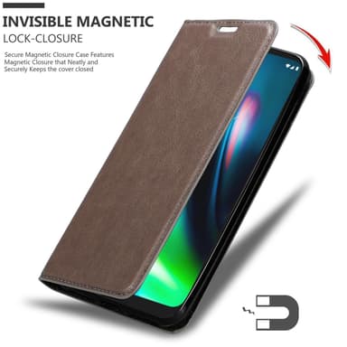 Motorola MOTO G9 PLAY lommebokdeksel case (brun)
