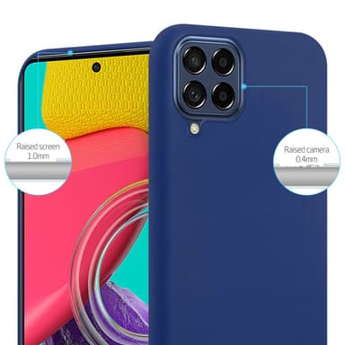 Deksel Samsung Galaxy M53 5G Silikon cover (blå)