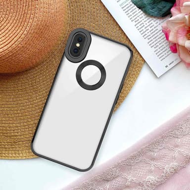 iPhone X / XS silikondeksel Krom case (gjennomsiktig)